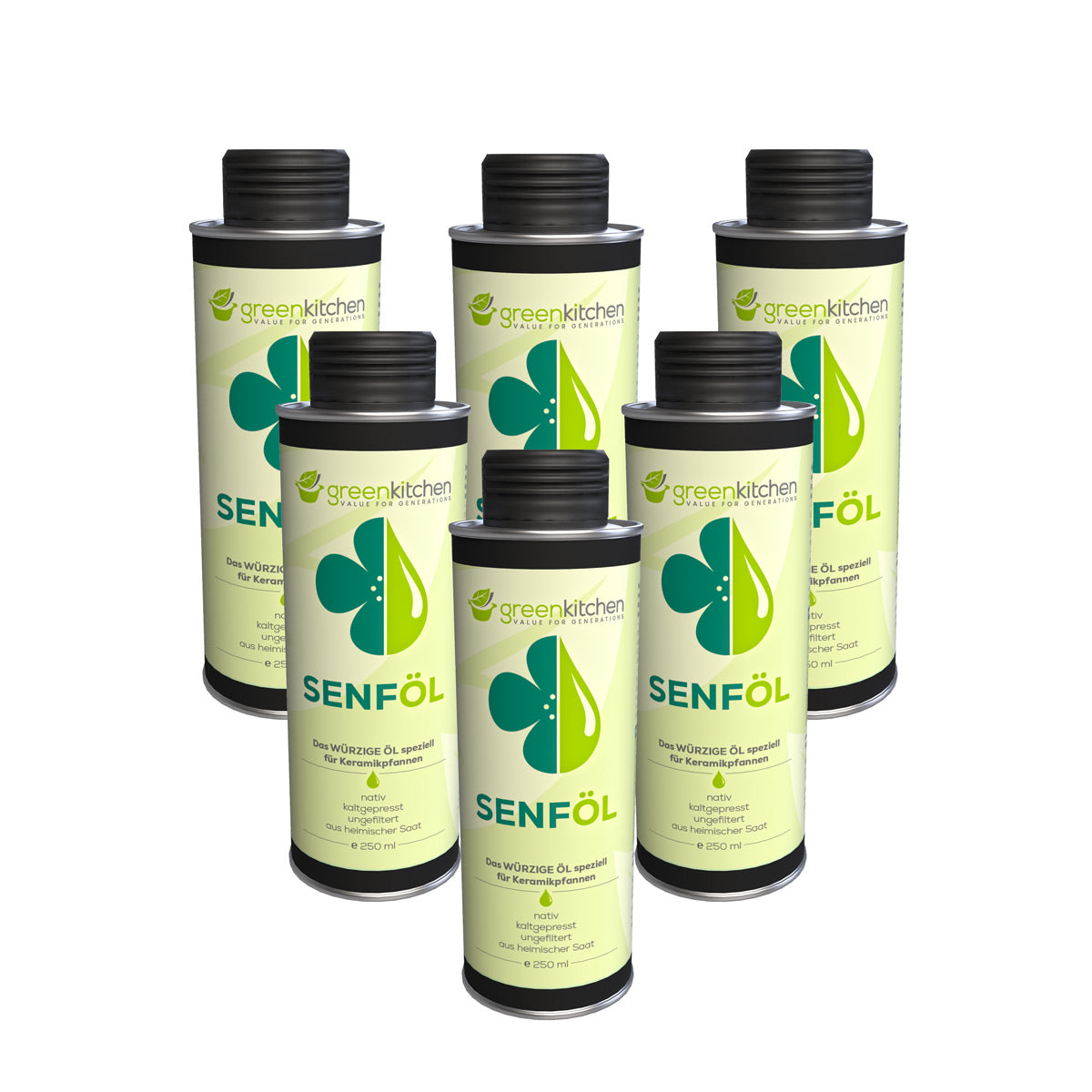 6 x 250ml GreenKitchen Senföl