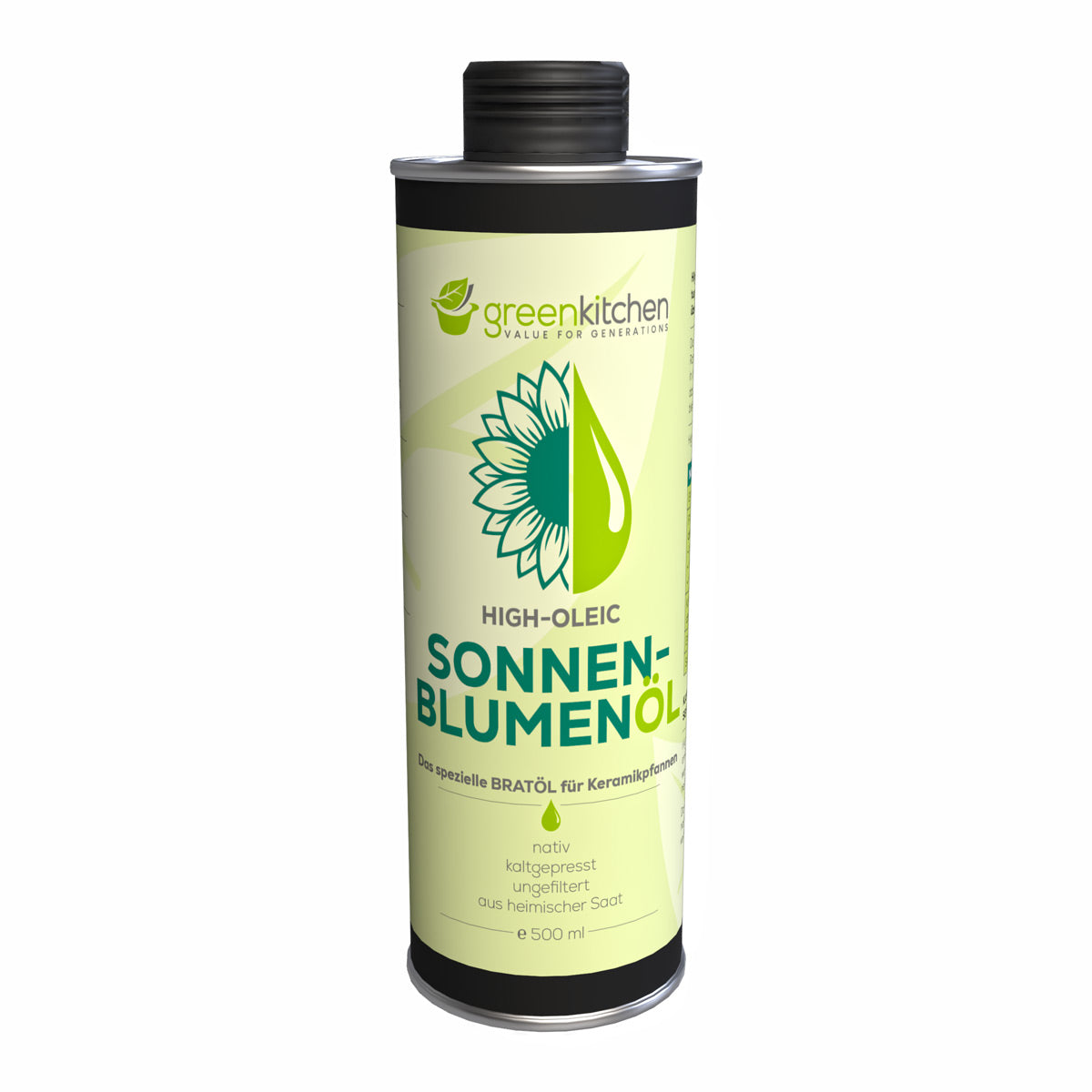 GreenKitchen Sonnenblumenl 500ml - Das spezielle High-oleic BRATL f GreenKitchen Sonnenblumenl 500ml - Das spezielle High-oleic BRATL f