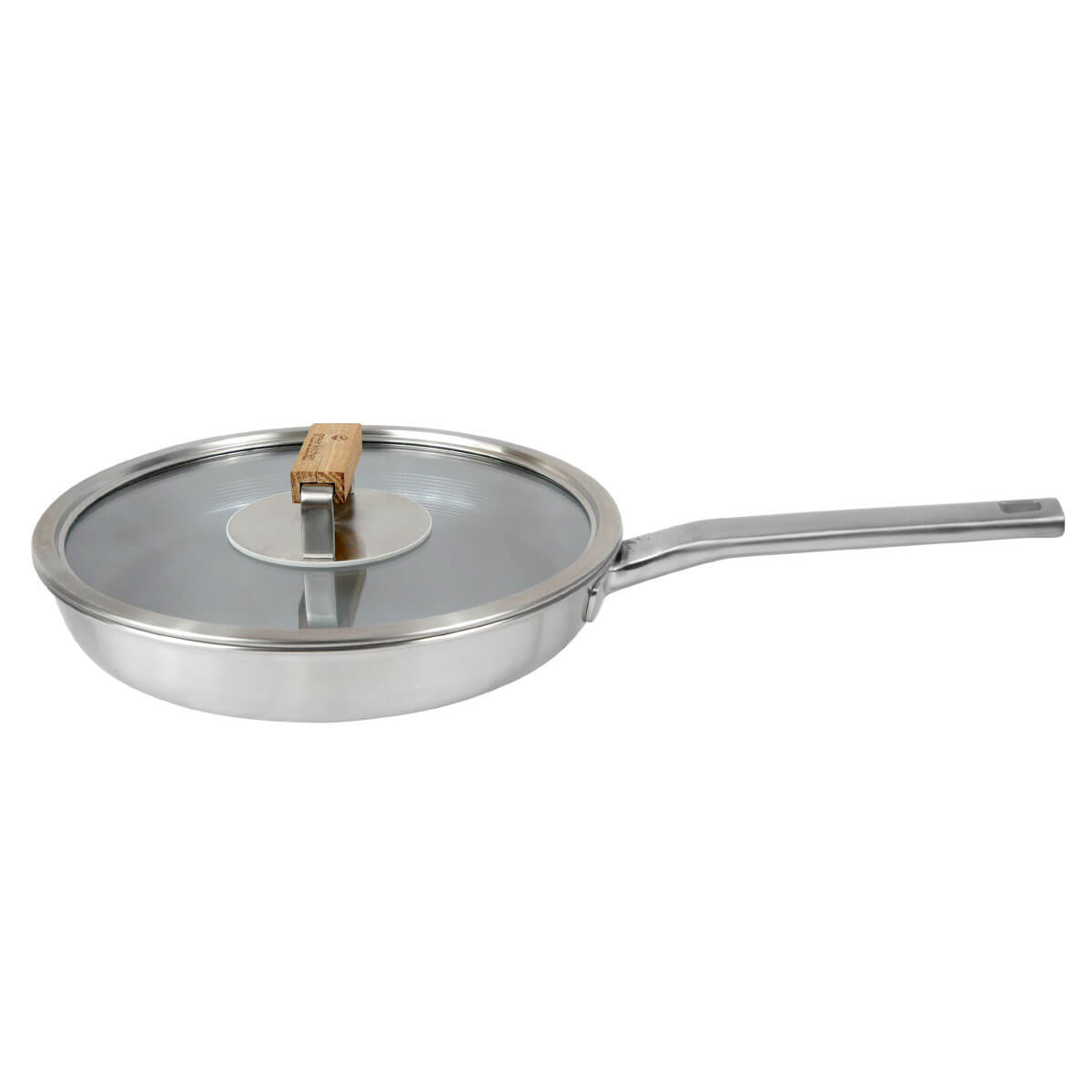 ZEN Pan und Deckel mit abnehmbaren magnetischem Holzgriff