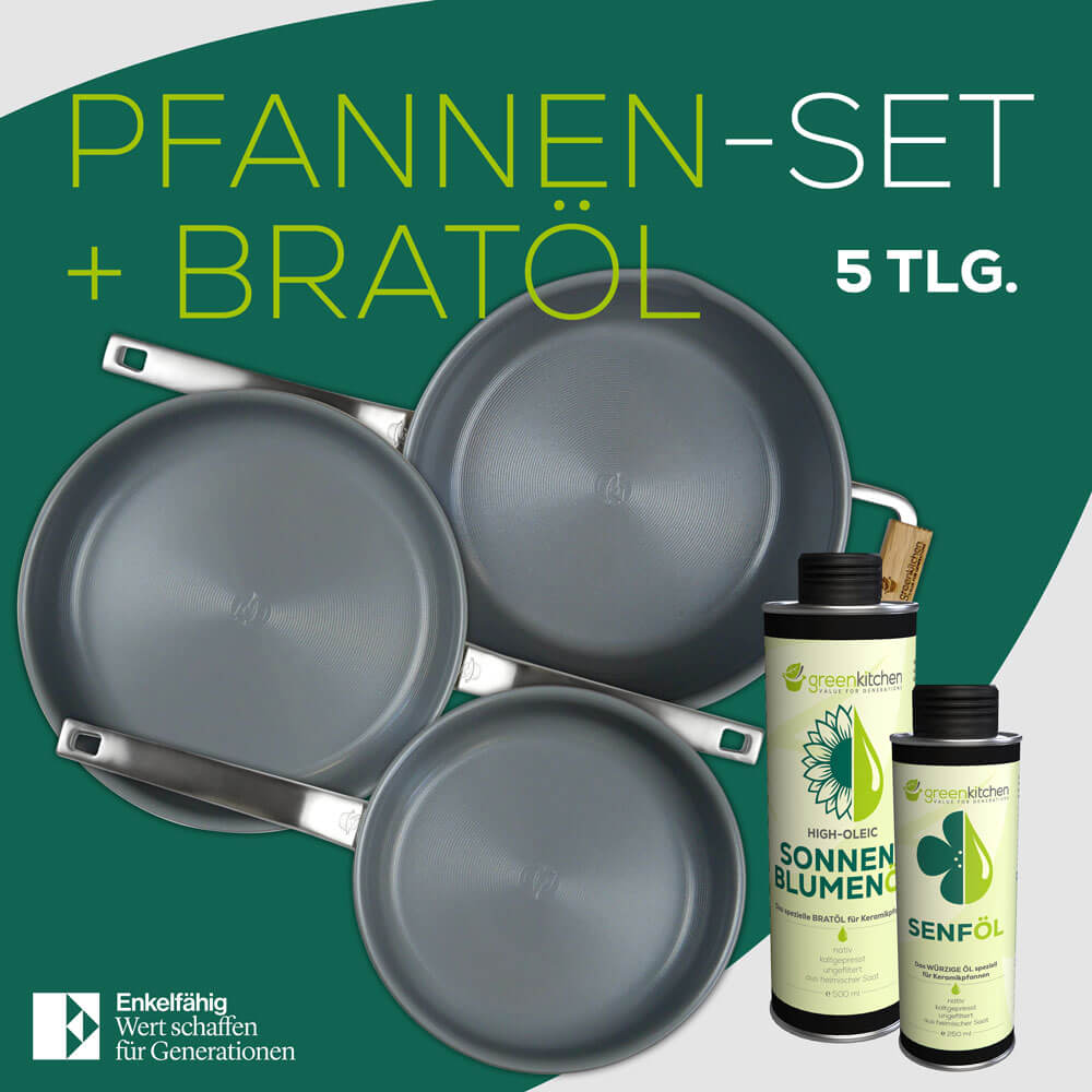 GreenKitchen "ZEN-Pan Komplettset + Bratöl"