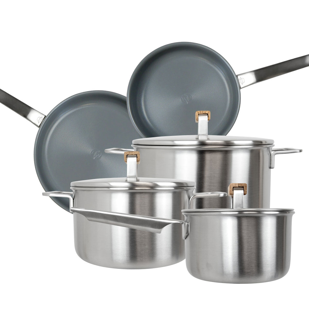 GreenKitchen Komplett-Set - Topfset mit 2 Pfannen