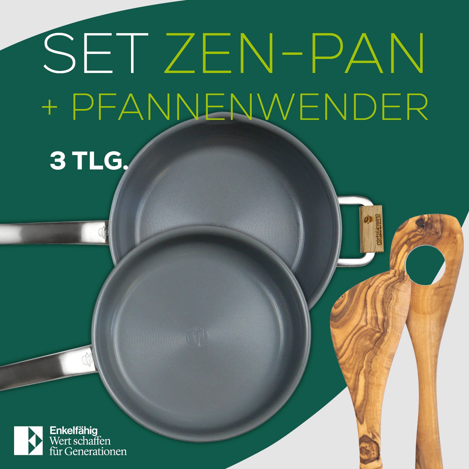 GreenKitchen Produktset "ZEN-Pan & OliveCraft Duo"