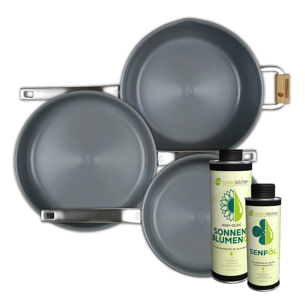 GreenKitchen "ZEN-Pan Komplettset + Bratöl"