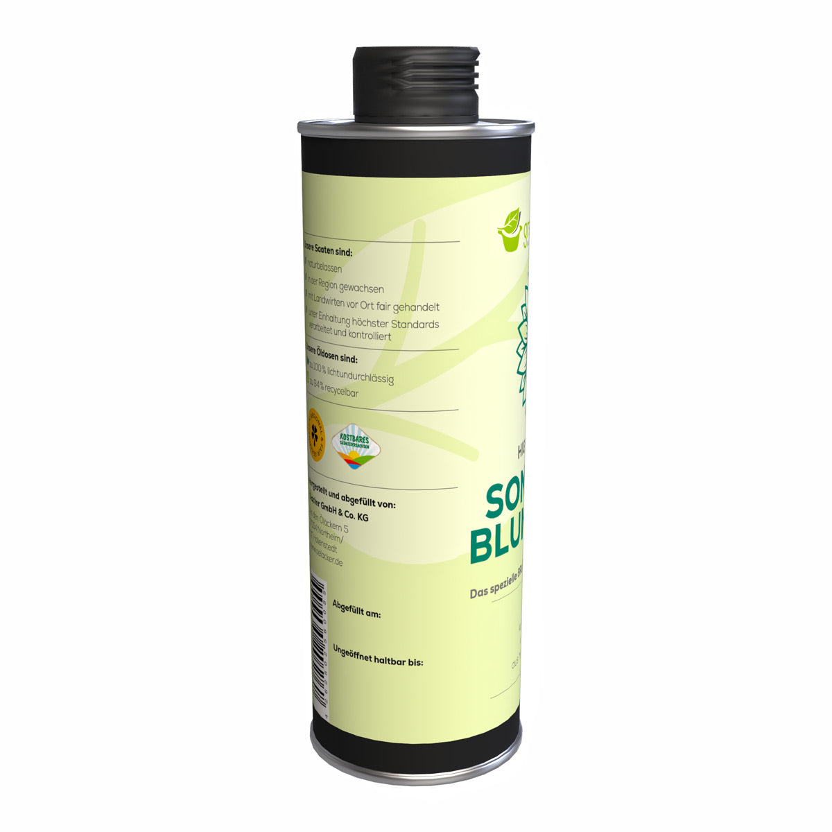 GreenKitchen Sonnenblumenl 500ml - Das spezielle High-oleic BRATL f GreenKitchen Sonnenblumenl 500ml - Das spezielle High-oleic BRATL f