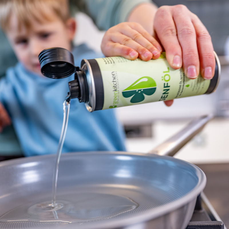 GreenKitchen Senföl 250ml - Das WÜRZIGE ÖL speziell für Keramikpfannen