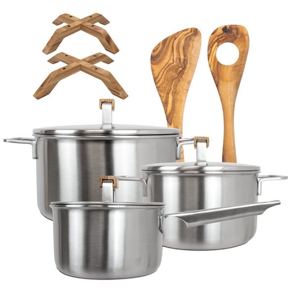 GreenKitchen Set "Topfset + Hotdock + Olive Craft Duo"